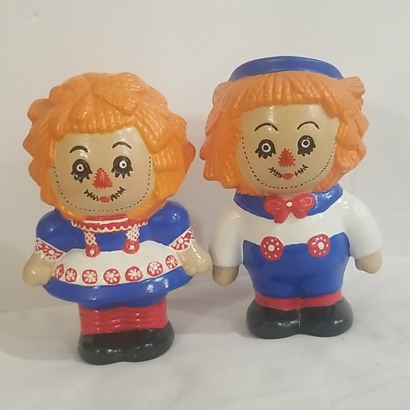 VINTAGE Raggedy Ann & Andy Ceramic Collectables - Picture 1 of 5